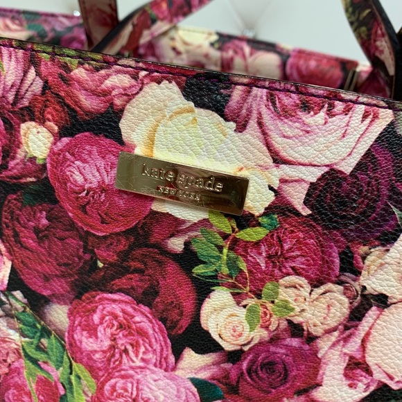 Kate spade pink flower tote bag - Picture 2 of 5